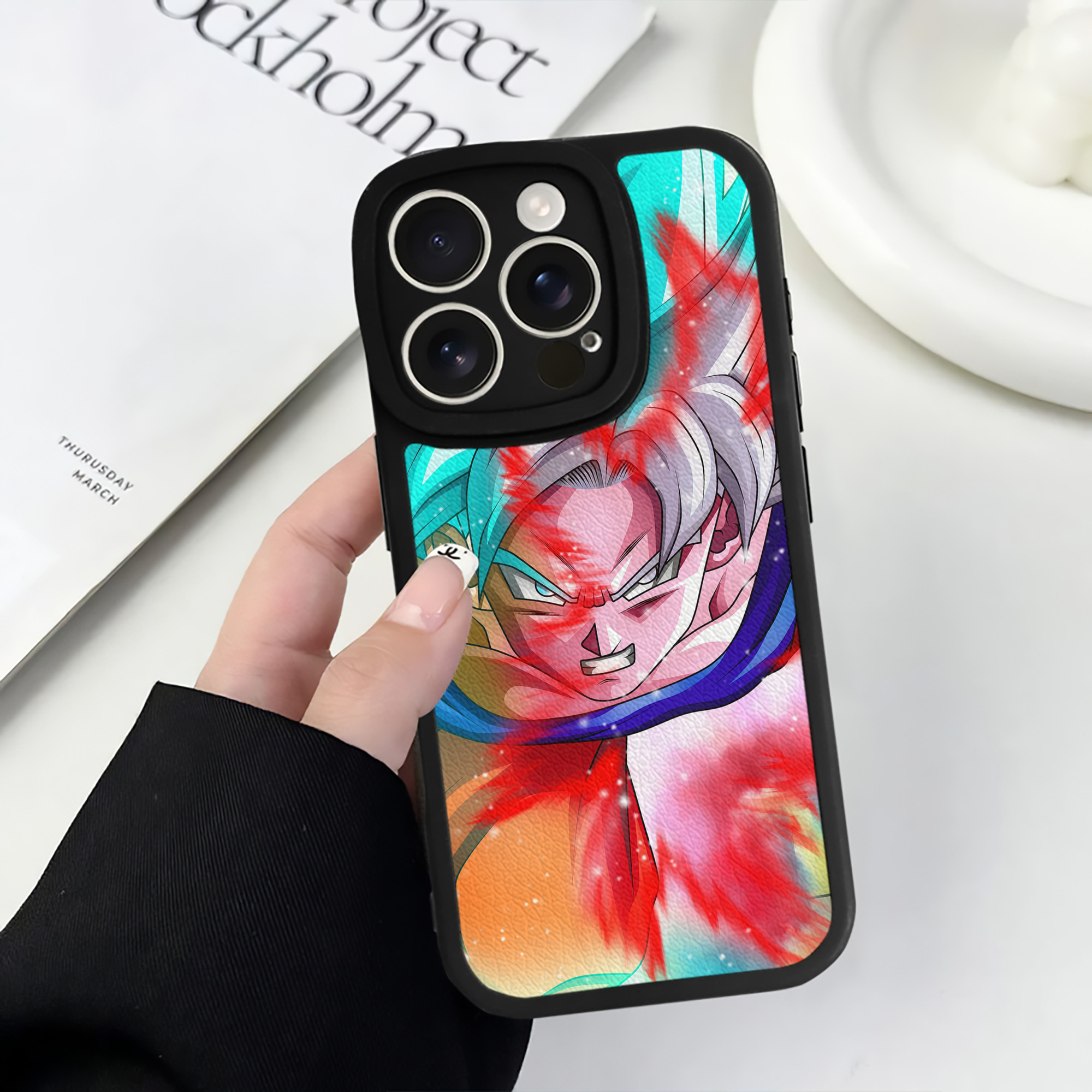 （画像用） ドラゴンボール DRAGON BALL 【iPhone 16シリーズ対応】シリコンスマホケース（レザー調） 材質：シリコン